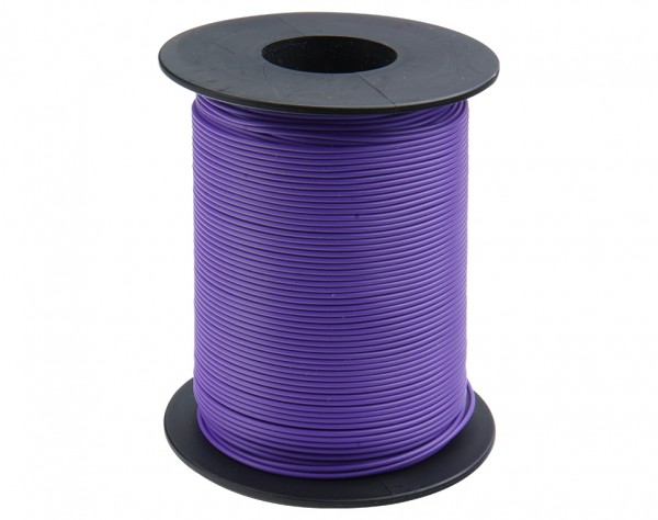 125-S25-6 - Kupferschaltlitze 0,25 mm² / 25m auf Spule violett