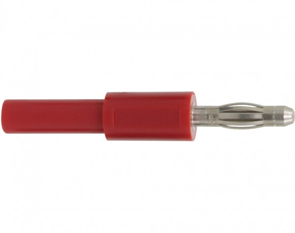 1030 - Adapter Stecker 4 mm - Buchse 2 mm rot