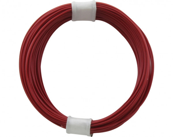 112-0 - Kupferschalt Litze hochflexibel 0,04 mm² / 10 m rot