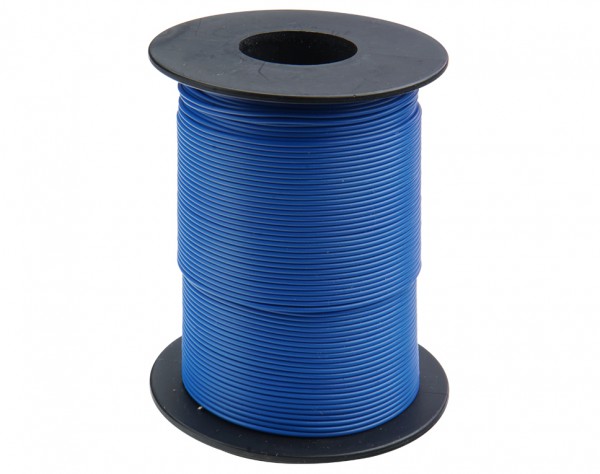 125-S50-2 - Kupferschaltlitze 0,25 mm² / 50m auf Spule blau