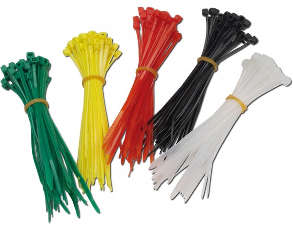 E200 - Kabelbinder 200 Stück in 4 Farben